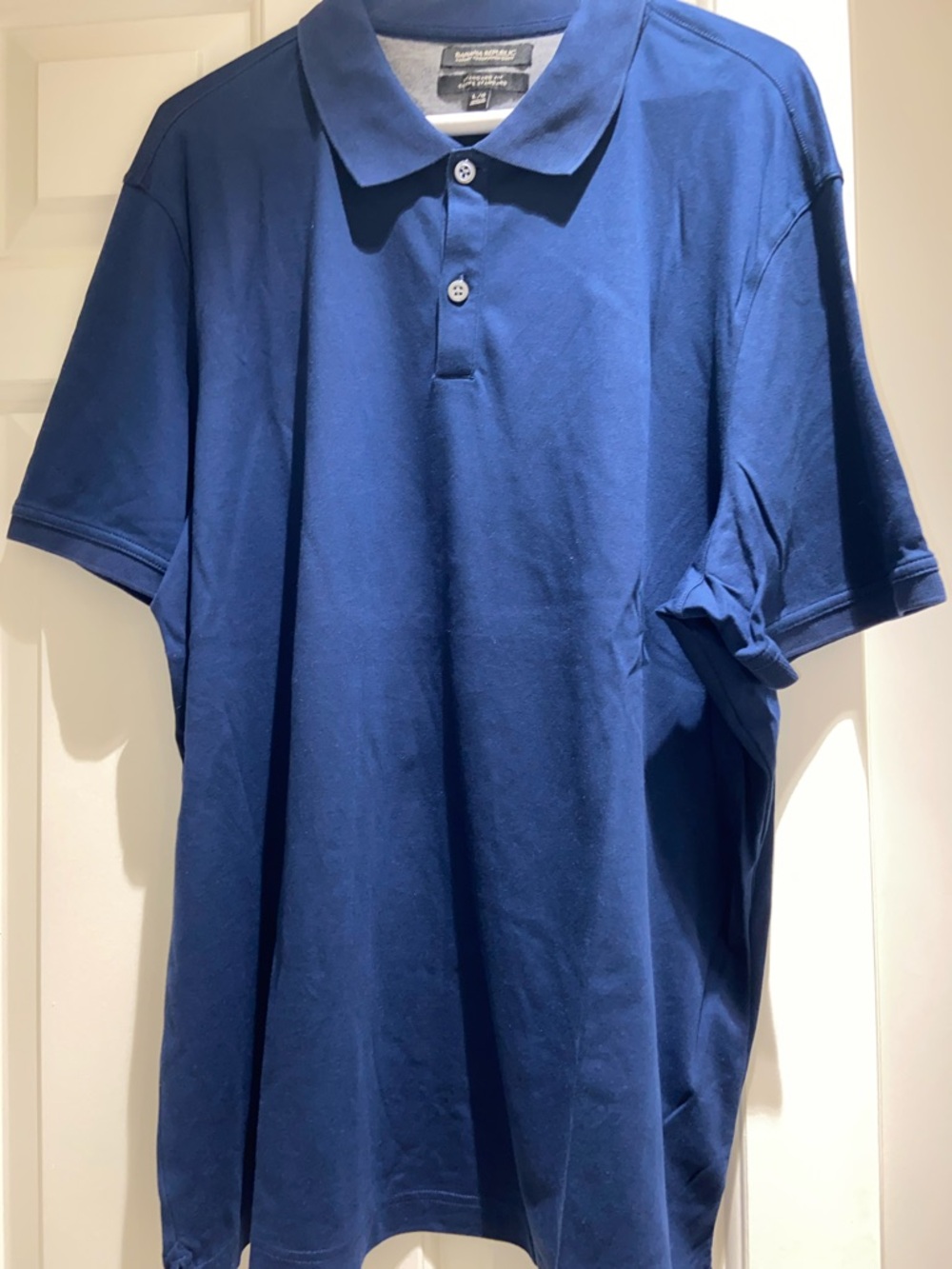 Banana Republic Men's Navy Blue Luxury Touch Polo